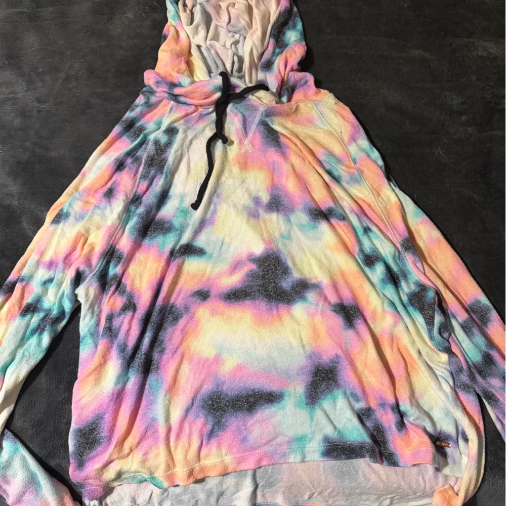PINK Victoria's Secret Multicolor Tie-Dye Hoodie